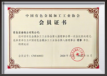 中国有色金属加工工业协会理事单元